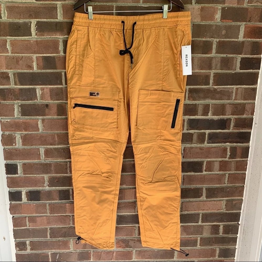 Reason Men's Cargo Pants Light Weight Size Small NWT Color Timber